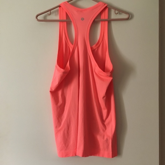 LULULEMON Neon Orange Swiftly Tech Racerback Tank 8 - Picture 5 of 5
